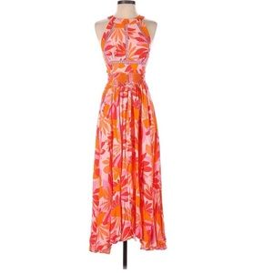Abel the Label Floral Anthropologie Maxi Dress